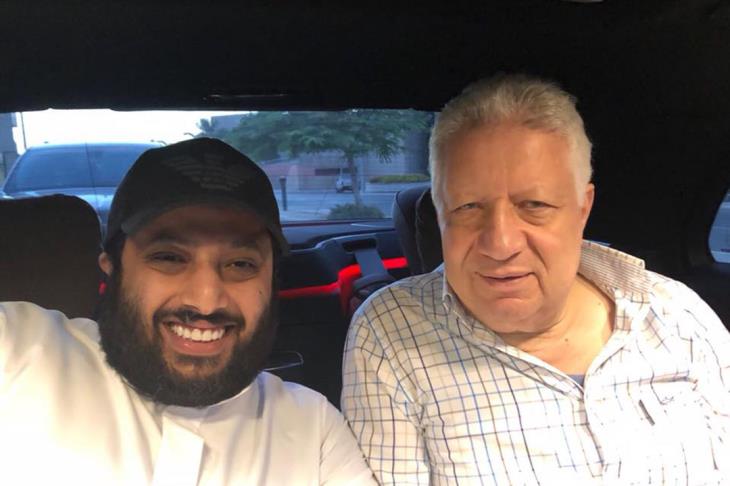 مرتضى منصور مع تركي آل الشيخ